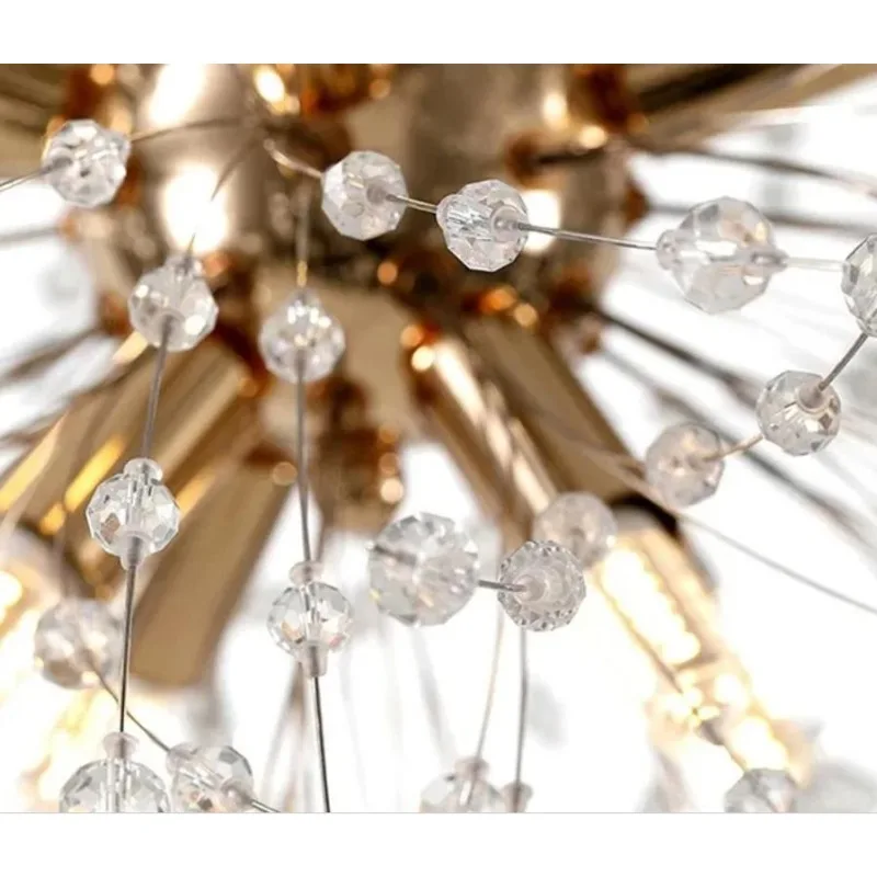 

Modern Art Style Crystal Silver/Gold LED Pendant Lamp 40-90CM Living/Dining/Bedroom Home Decoration Ceiling Chandelier