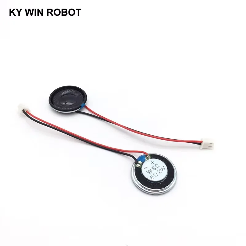 2pcs New Ultra-thin speaker 2 ohms 8 watt 2W 8R speaker Diameter 28MM 2.8CM thickness 5MM with PH2.54 terminal wire length 10CM