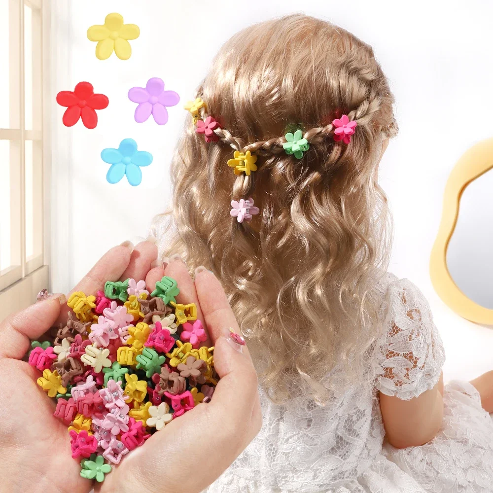 Mini Cartoon Hair Clips para meninas recém-nascidas, Small Flower Claw, Children Sweet Hairpins, Baby Hair Accessories, 30Pcs