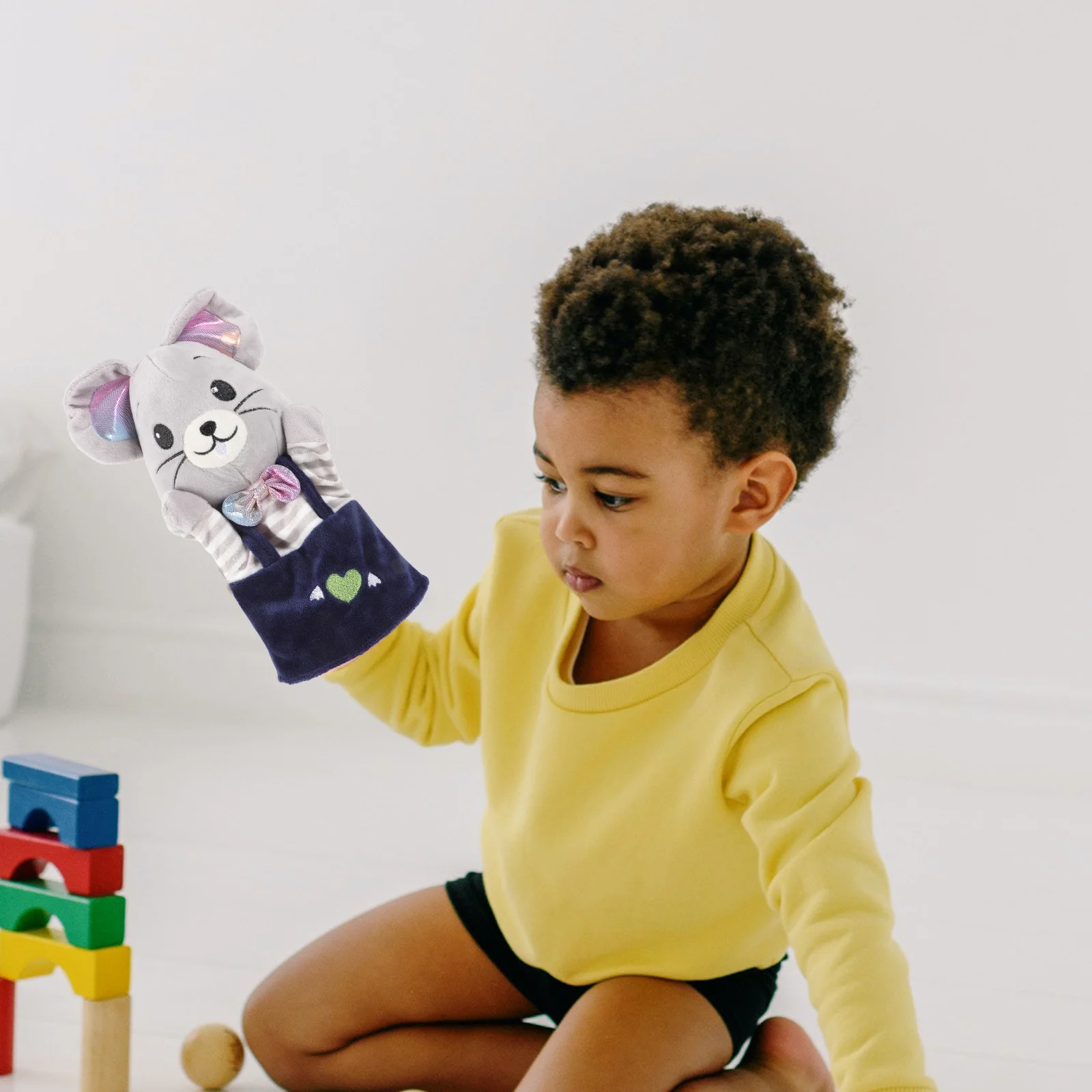 Hand Puppet Early Education Toy Stuffed Plush Animal Finger Puppets Infant