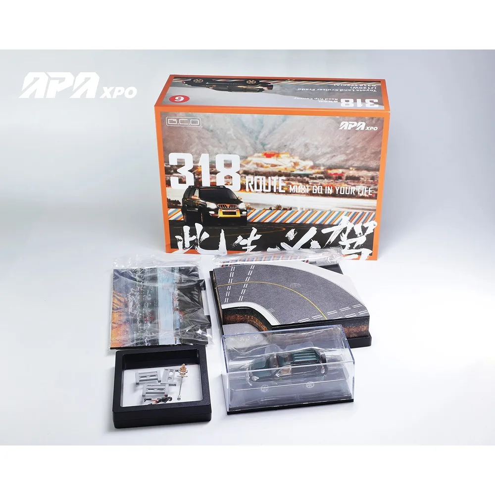 GCD 1/64 Scale Alloy Car Land Cruiser Prado （J120W） Off-Road SUV Station Wagon Premium Diecast Model Car Collectible toys