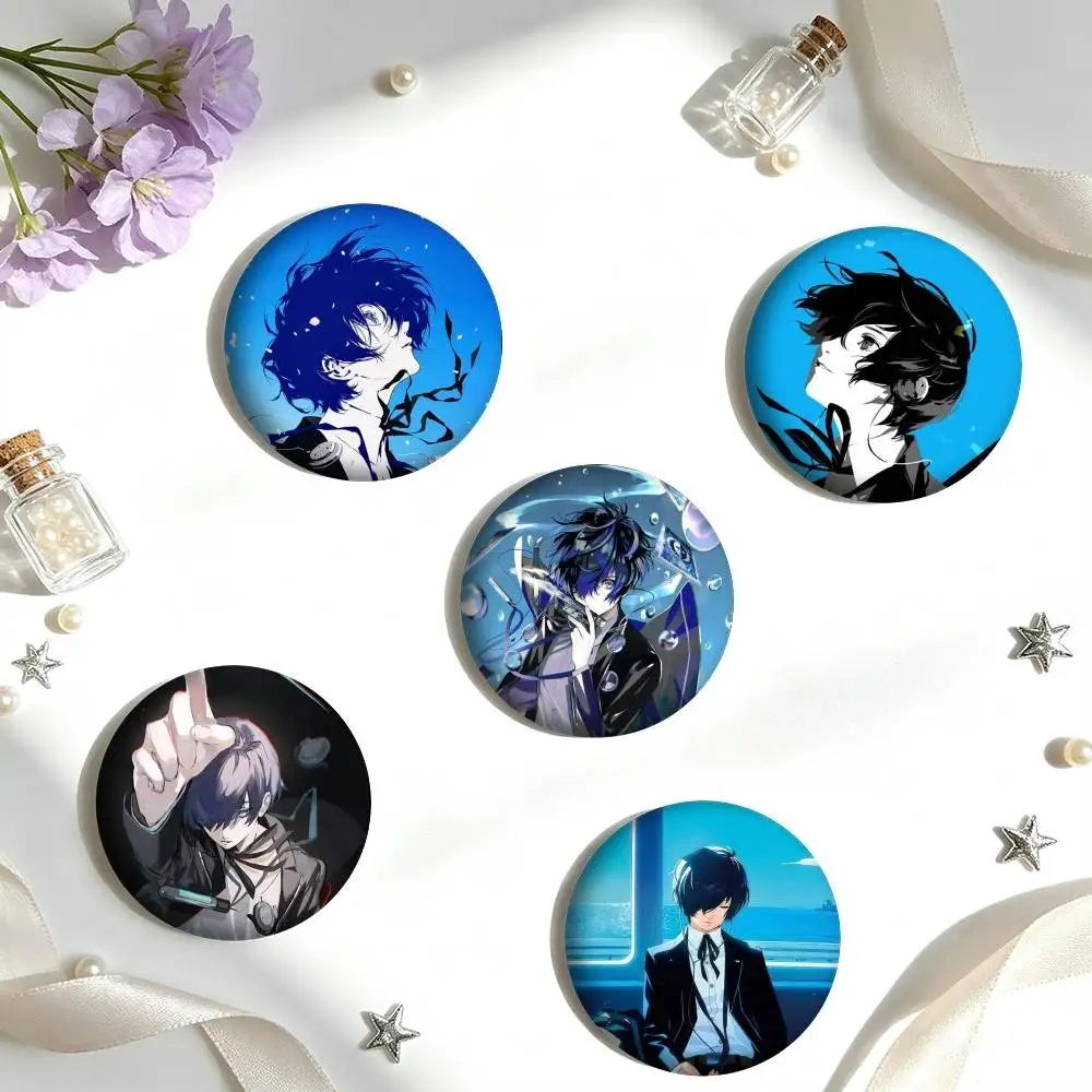 G-Game Persona M-Makoto Yuki 25mm 32mm 44mm 58mm 75mm Brooches Badges Pins for Accessories Gift