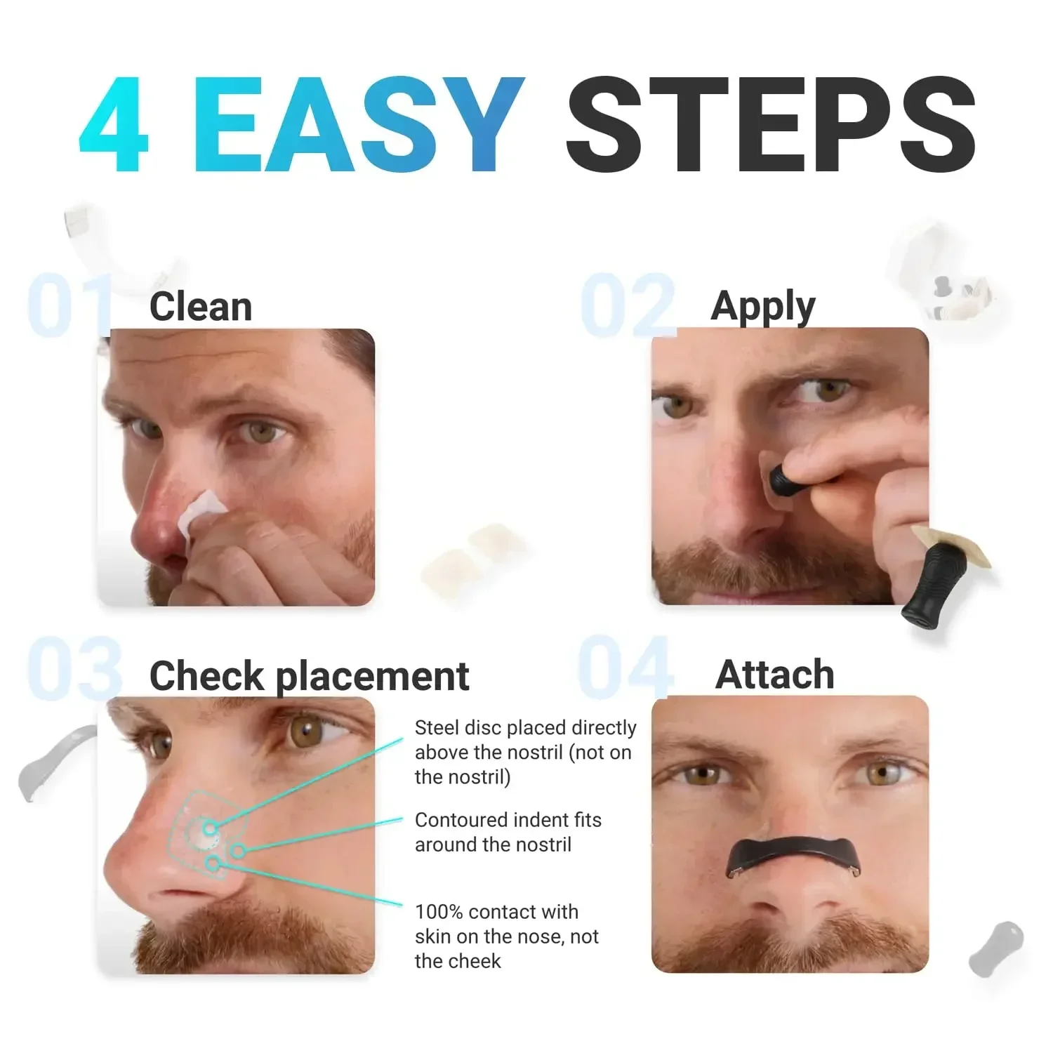 

Anti Snoring Sleep Mouth Tape, Nasal Breathing Dilators Starter Kit for Nose, Improve Sleep Quality Snoring Solution for Men