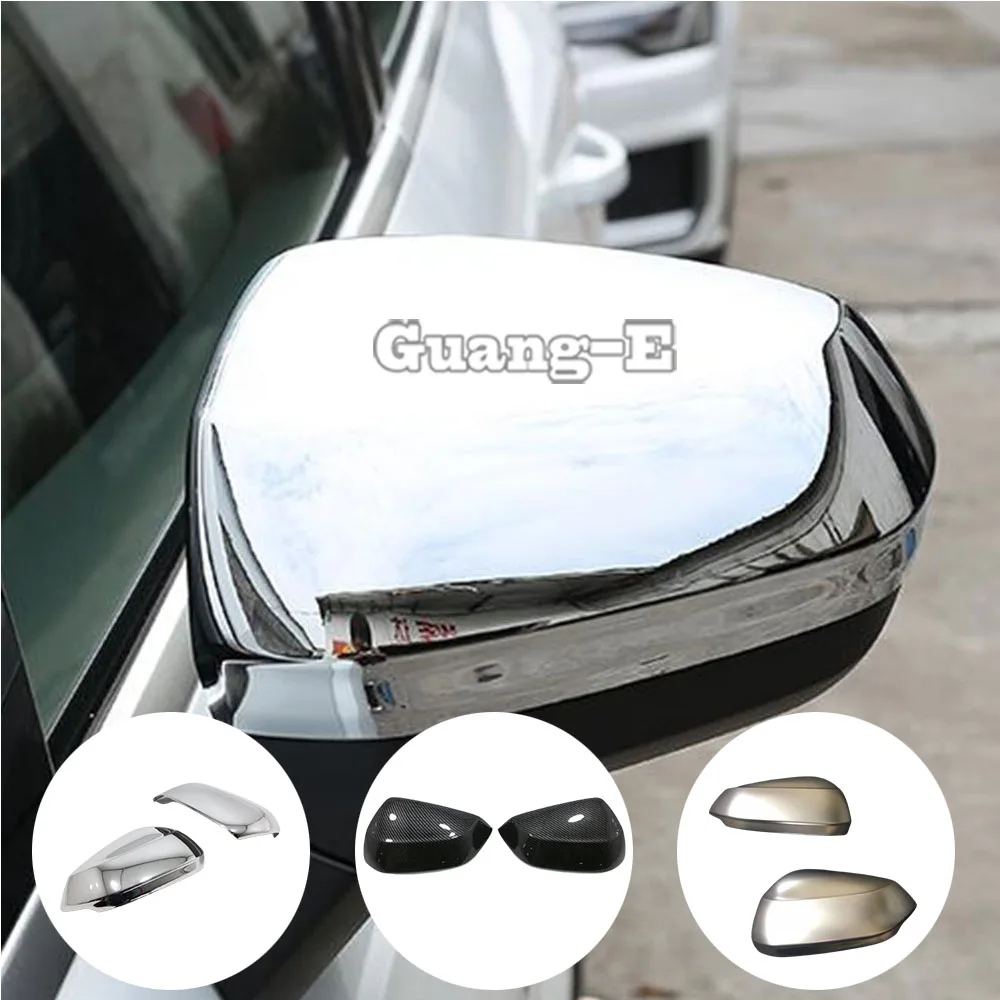 

Car Styling Sticker Rear View Side Glass Mirror Cover Trim Frame Eyebrow Parts 2PCs For Audi Q3 F3 2018 2019 2020 2021 2022