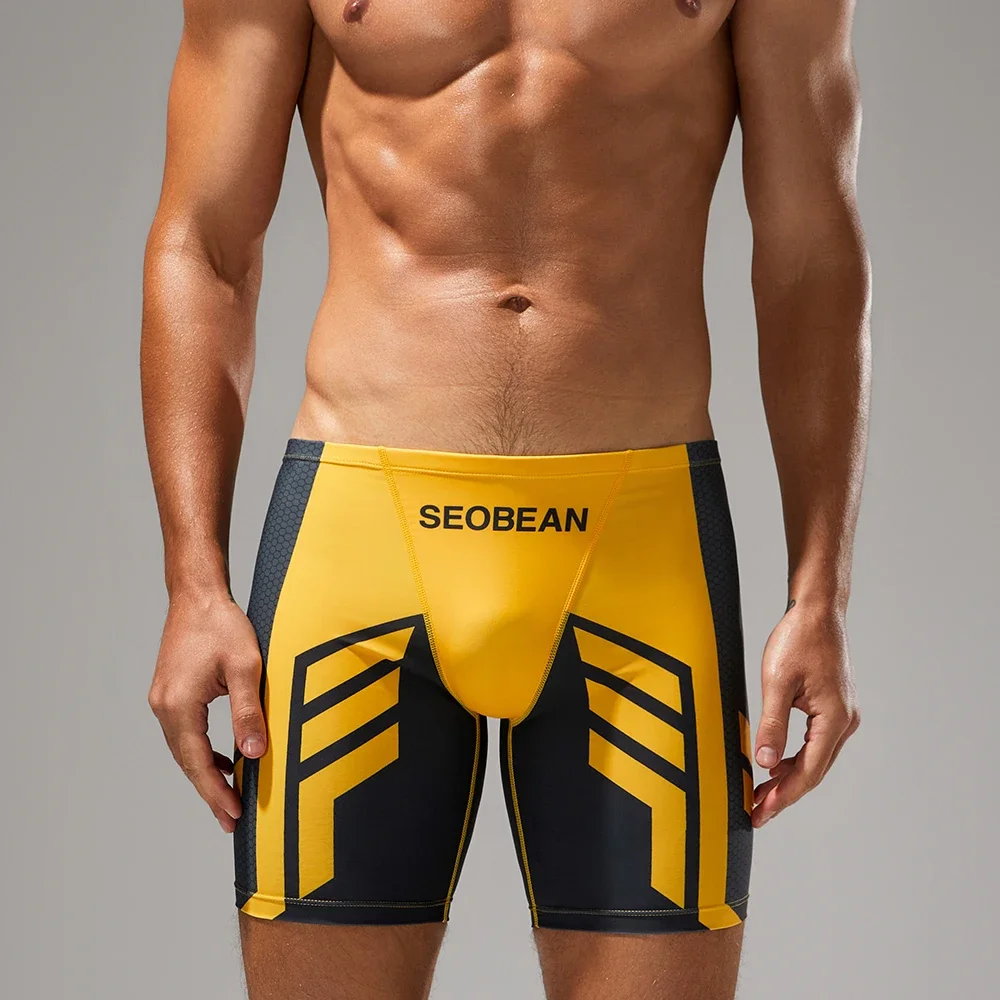 New Men Quick-Dry Boxer Brief Multi Color Summer Swimming Pants Beach Hot Spring Three Way Swimming Shorts