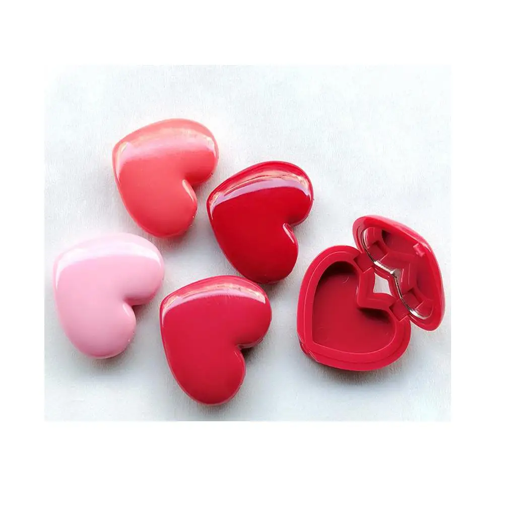 

Пустой макияж, косметический макияж с зеркалом для теней для век, хайлайтер, румяна, великолепный дизайн в форме сердца