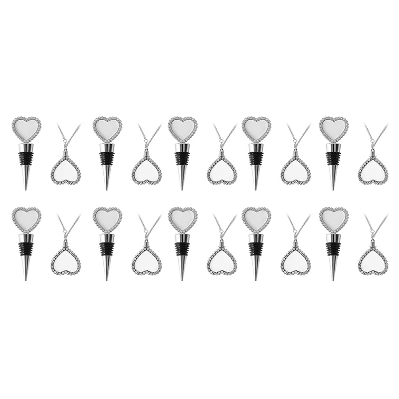 

Любимые клиенты, 10 шт., сублимационные пустые пробки для бутылок вина, многоразовые пробки для вина, съемное ожерелье для подарка, бара, вечеринки,