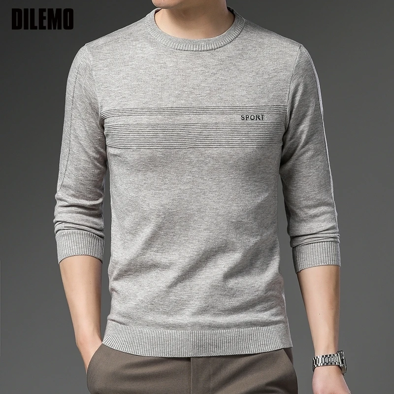 

Top Grade ​​Men Knit Pullover Sweater Jumper Premium Round Neck Casual New Fashion Brand Autum Winter Loose Fit​​​​