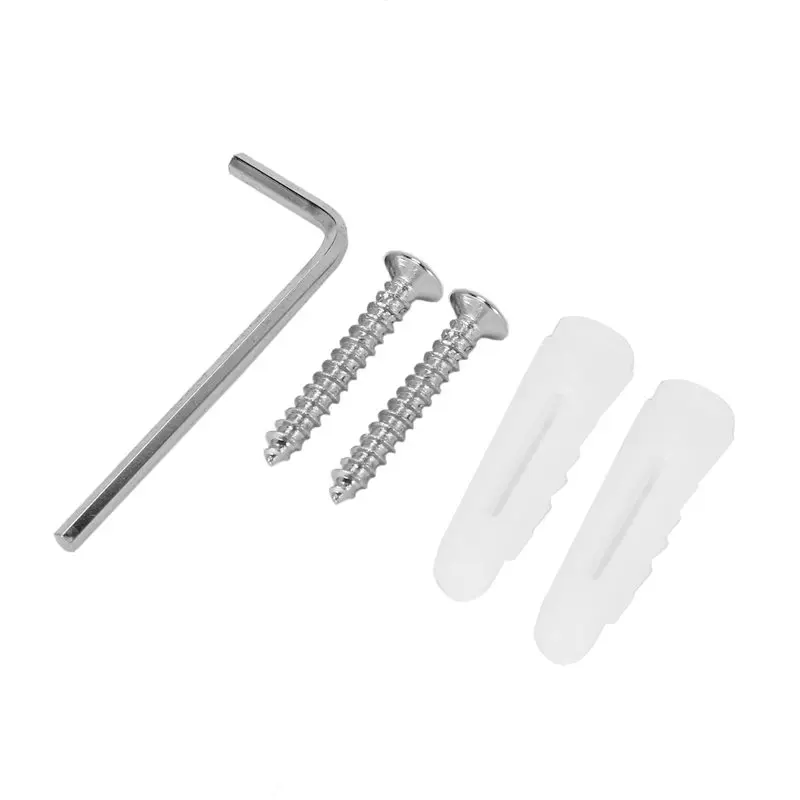 ABVS 6X الحائط مناديل حمام حامل مصقول الكروم الفولاذ المقاوم للصدأ المطبخ موزع المناشف الورقية الأنسجة لفة شماعات #5