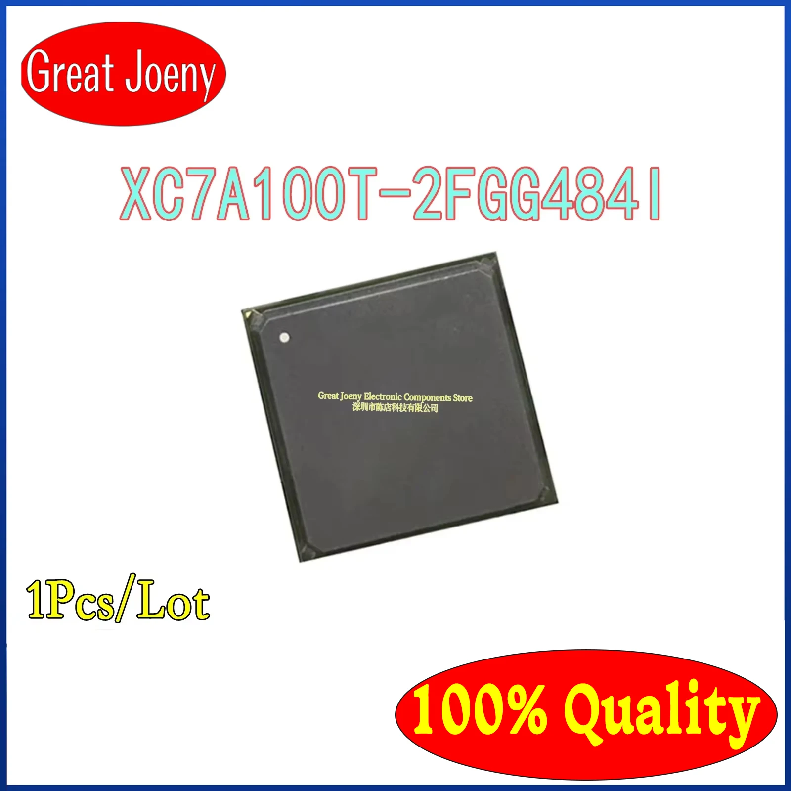100% New Original XC7A100T XC7A100T-2FGG484I IC Chipset FBGA-484 Bulk Best Price Plastic Casing