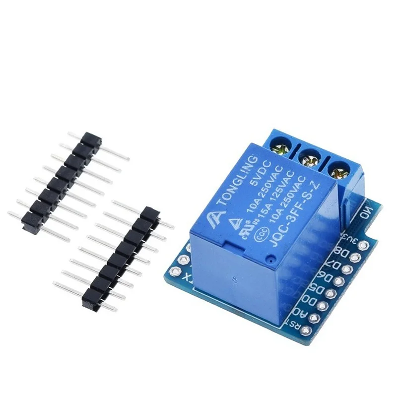 1Set Een Kanaal Wemos D1 Mini Relais Shield Wemos D1 Mini Relais Module ESP8266 Development Board 1 Kanaal