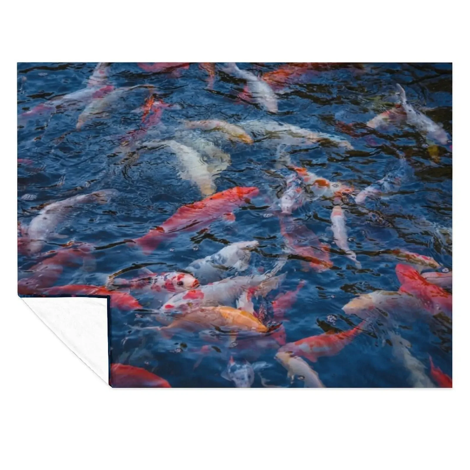 

Koi fest! Throw Blanket Soft Luxury Decoratives Luxury St Blankets