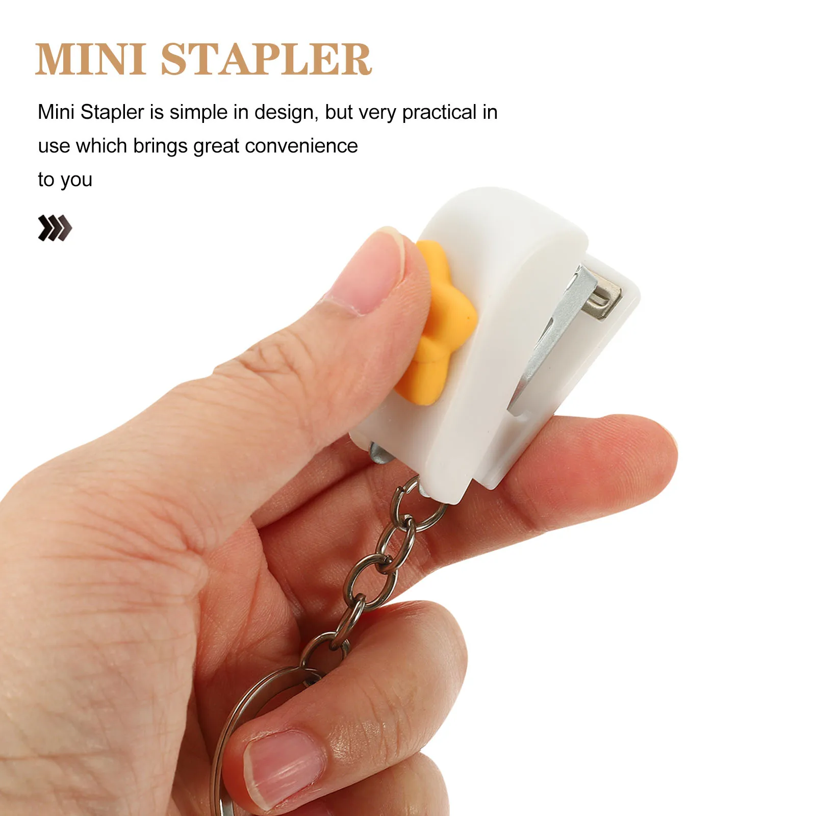 

1Set Mini Stapler Compact Small Handheld Stapler for Office School Home Desk Easy Paper Stapling Cute School Supplies