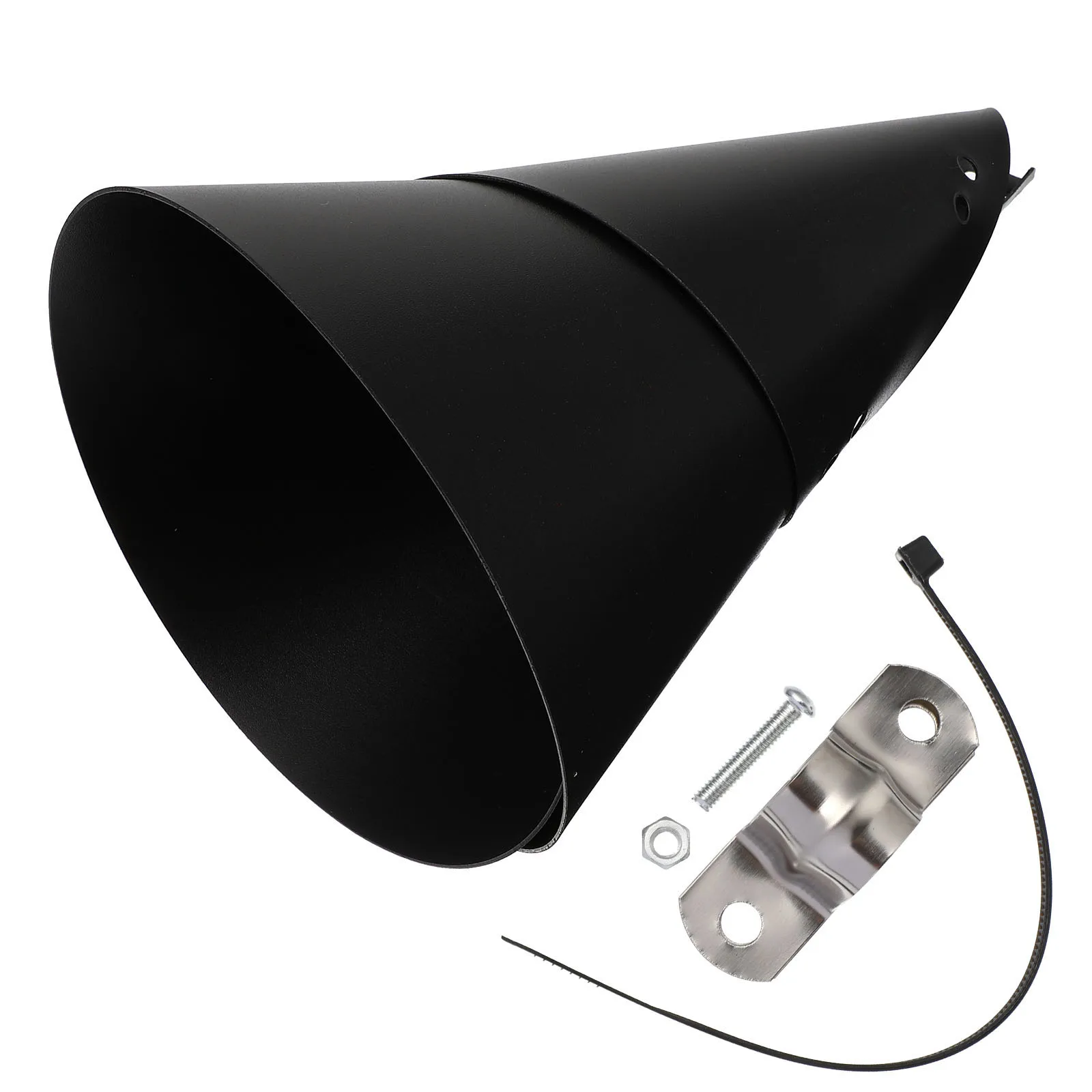 

1Pcs Squirrel Baffle Wrap Around Durable Black Outdoor Birds Feeder Protector Pole Hanging Guard Stop Squirrels Raccoons