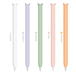 Soft Silicone Sleeve Apple Pencil Case for Apple Pencil 1st 2nd Pro Generation, iPad Touch Screen Pen Protective Nib Cover Acce