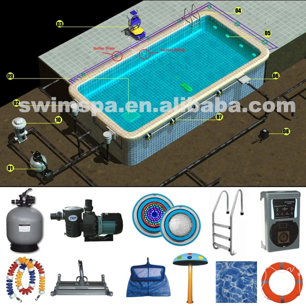 2023 Golden supplier swimming pool equipment full set on sale swimming pool accessories