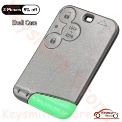 KEYECU 3 Buttons Case for Renault Laguna 2001 2002 2003 2004 2005 2006 2007 2008 Auto Smart Card Remote Key Fob Shell Cover