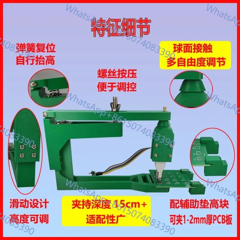 Non-Disassembly Chip Programming Spring Clip Probe Read Write Download Burn Fixture