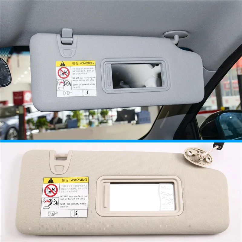 

A02Q-1Pair Car Sun Visor Inside Sunshade Gray For Jetour X90