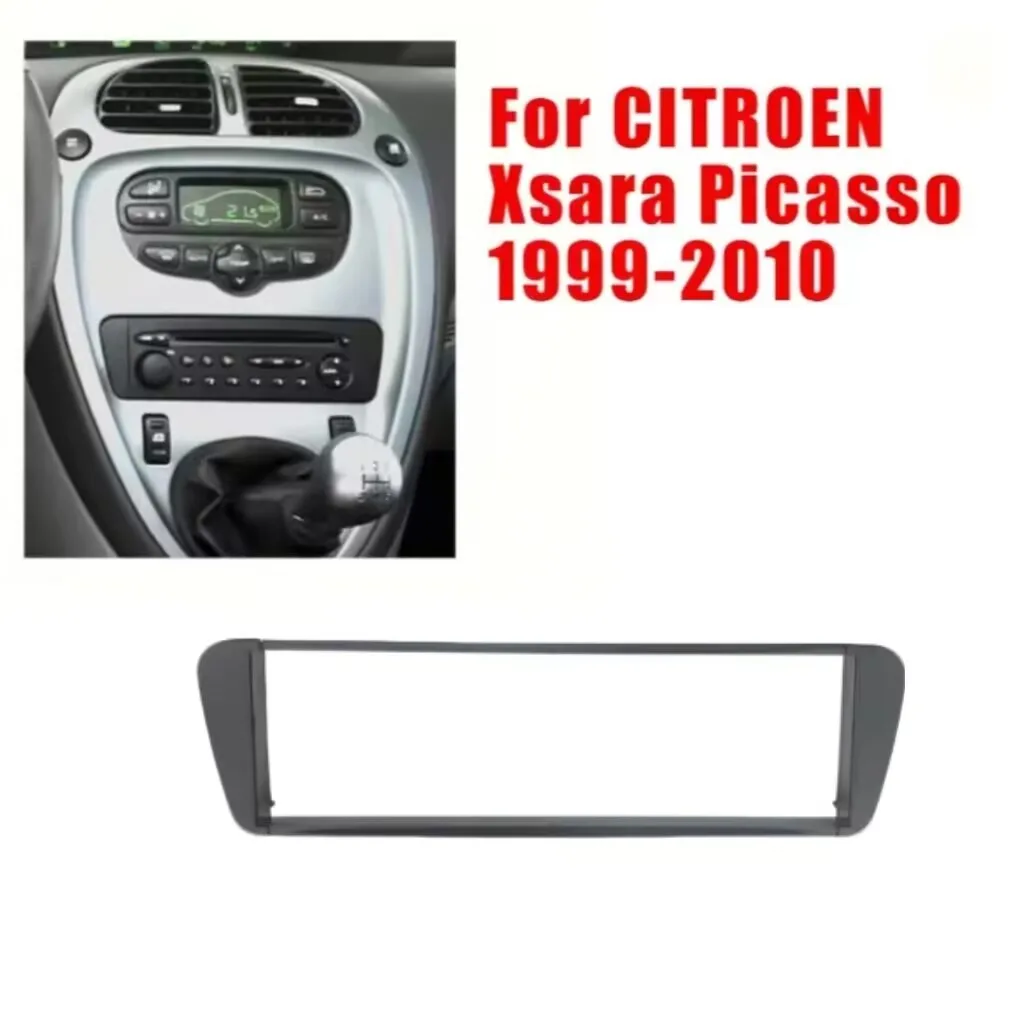 

Автомобильный радиоприемник для CITROEN Xsara Picasso 1999-2010, стереоприборная панель CD, установка на отделку, одиночный 1-диночный комплект рамки