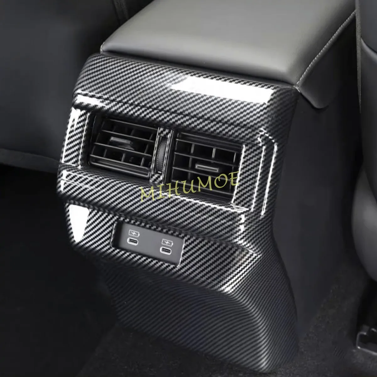 

Задний подлокотник автомобиля из углеродного волокна, накладка на вентиляционное отверстие для 2023-2025 Honda Accord 11th 2024, аксессуары