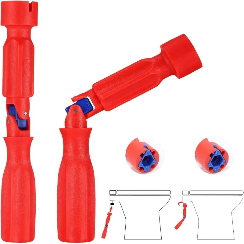 Professional Toilet Seat Repair Wrench Tool Fitting for 17/13/10mm,Universal Rotation,Toilet Seat Installation Manual Wrench