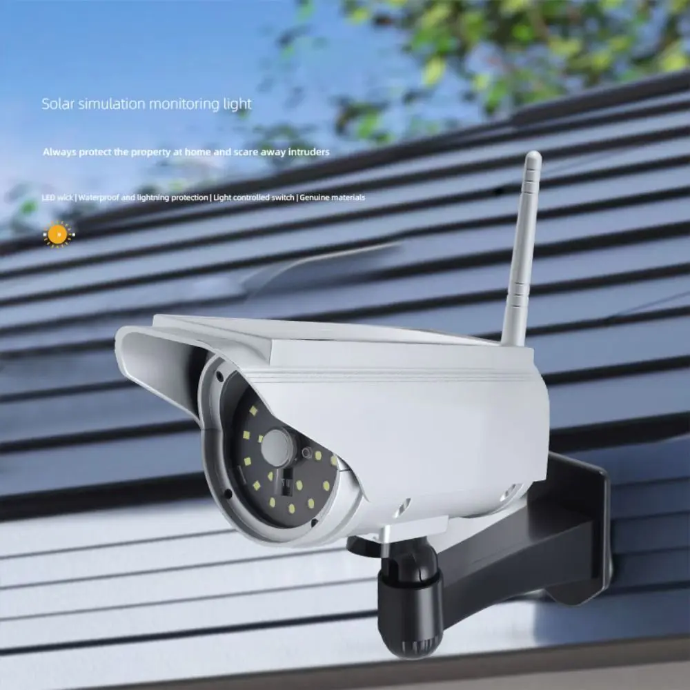 Intelligent Voice Prompt Simulation Monitoring Light Anti Theft Remote Control Solar Light Energy Conservation Waterproof