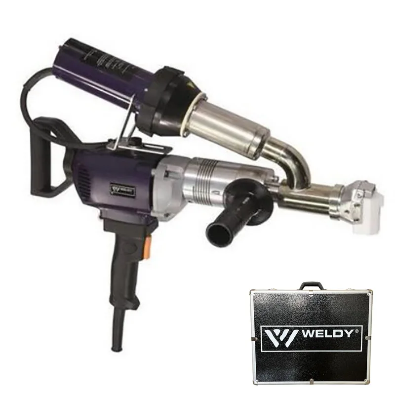 USA STOCK EX2 WELDY 3400W Handheld Plastic Extrusion Welding Machine kit Hot Air Plastic Welder Gun Vinyl Weld Extruder Welder