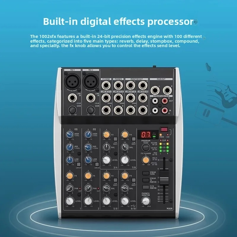Professioneller Live-Singmixer mit Reverb-Effekten für den Heimgebrauch