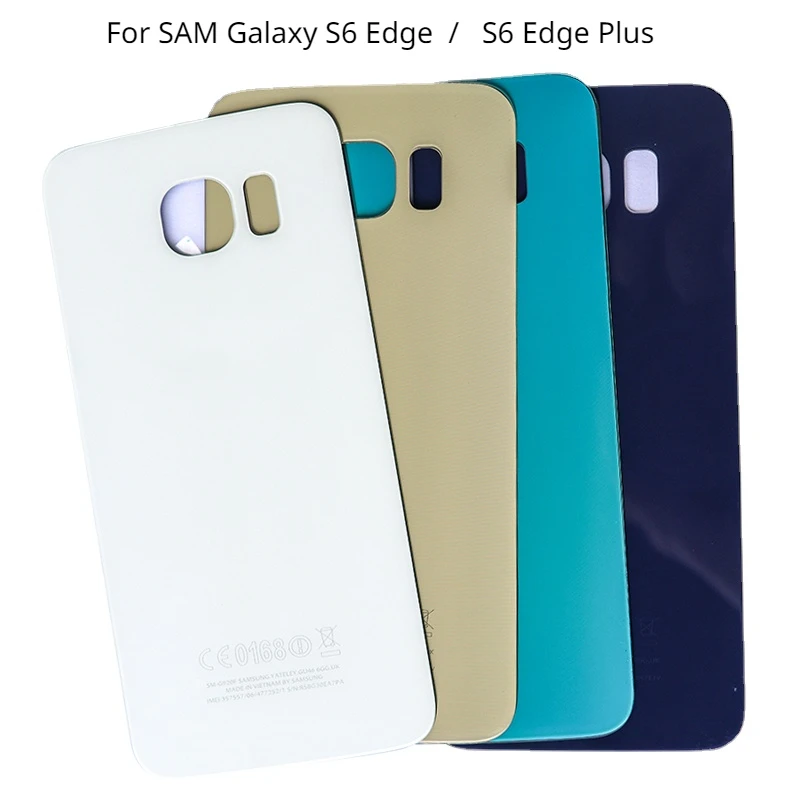 

For SAM Galaxy S6 Edge S6 Edge Plus G920 G925 G928 Glass Panel Battery Back Cover S6 Rear Door Housing Case Adhesive Replace