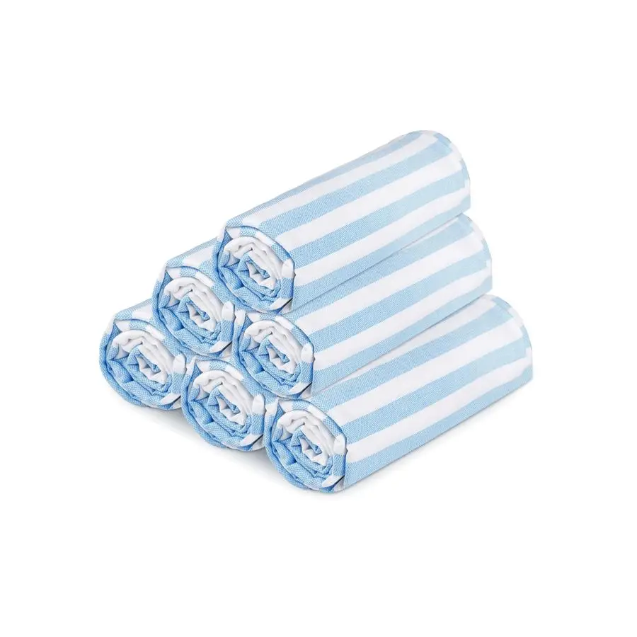 

Набор из 6 турецких пляжных полотенец, 36x72 дюйма, увеличенные, впитывающие, очень большие, без песка, быстросохнущие, легкие, для путешествий