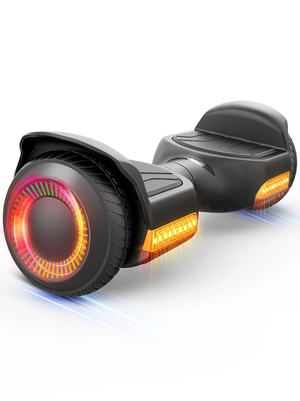 Auto balanceamento Hoverboard para crianças, todo o terreno, luz led, alto-falante bluetooth, 6,5