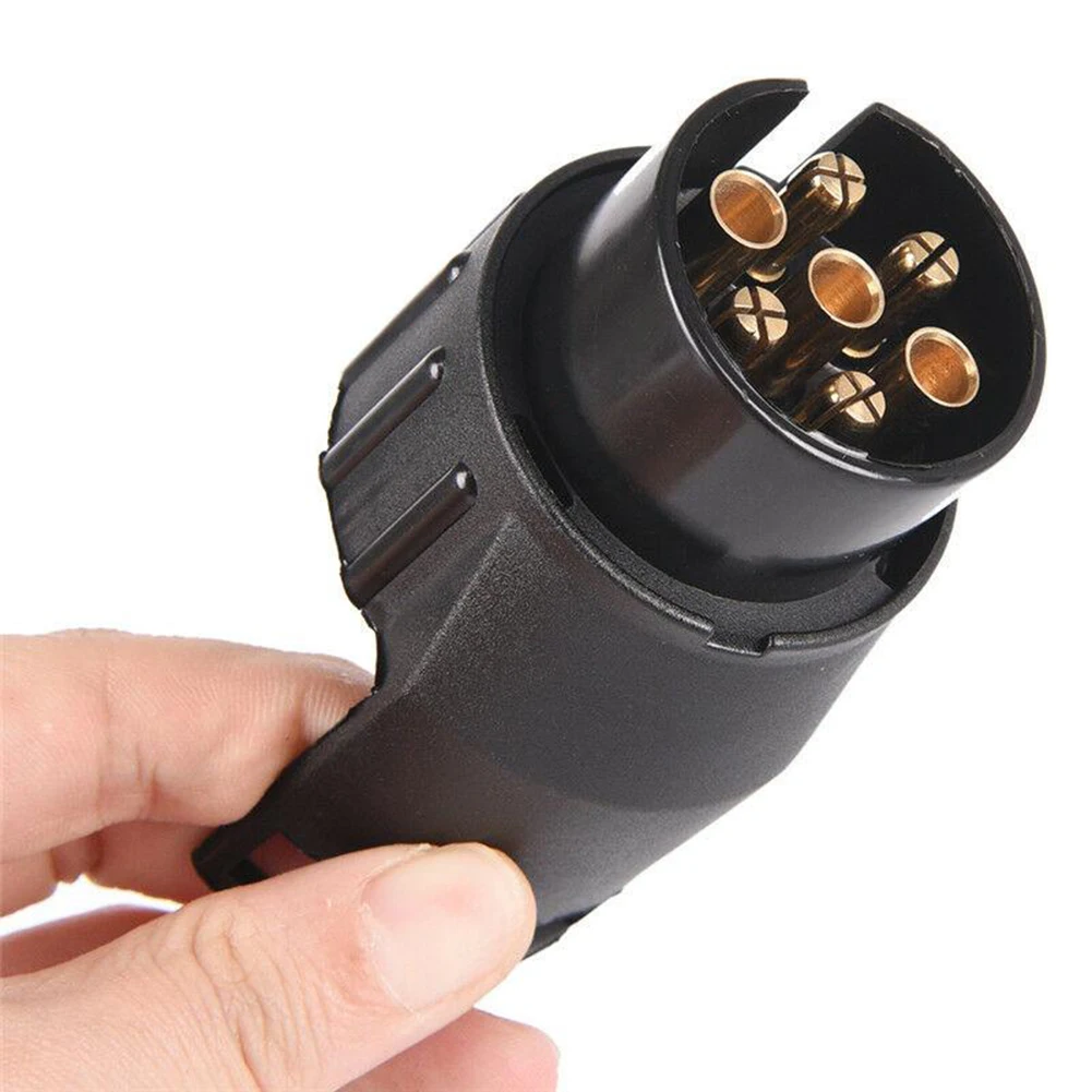 7 Pin To 13 Pin Trailer Towbar Socket Adapter 12V Caravan-Towing Electric Converter For Car Truck RV