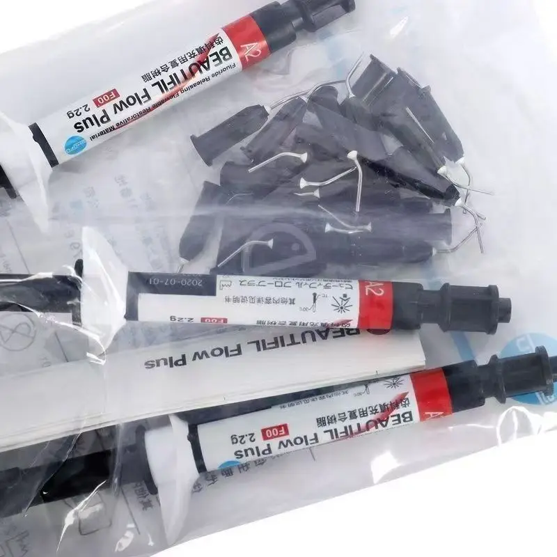 

Dental Light Cured Composite Resin Material SHOFU Fluid/solid Resin A1 A2 A3 A3.5 Oral Laboratory Restoration Filling Materials