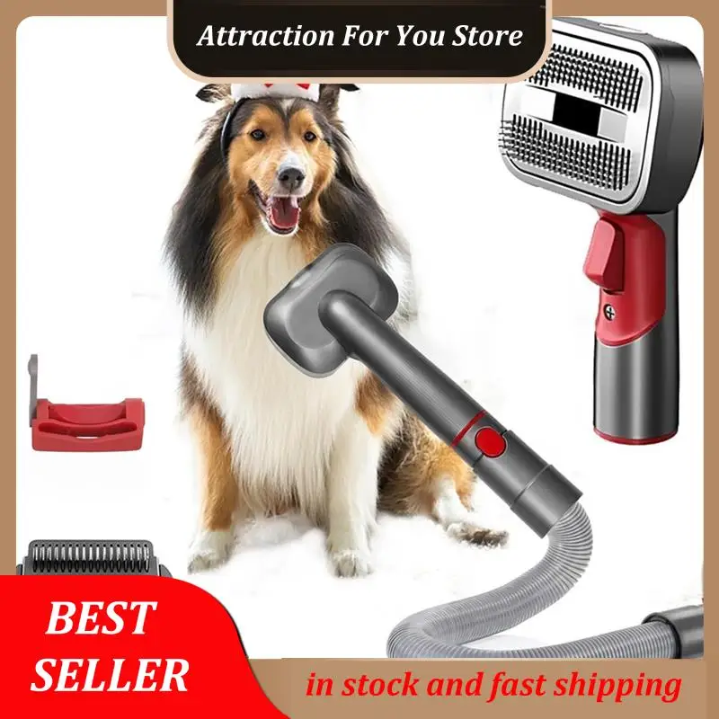 

Hot Selling 2-In-1 Dog Hair Vacuum Brush For Grooming & Shedding For Dyson Gen5, V15, V12, V11, V10, V8, V7 Removes Loose Hair