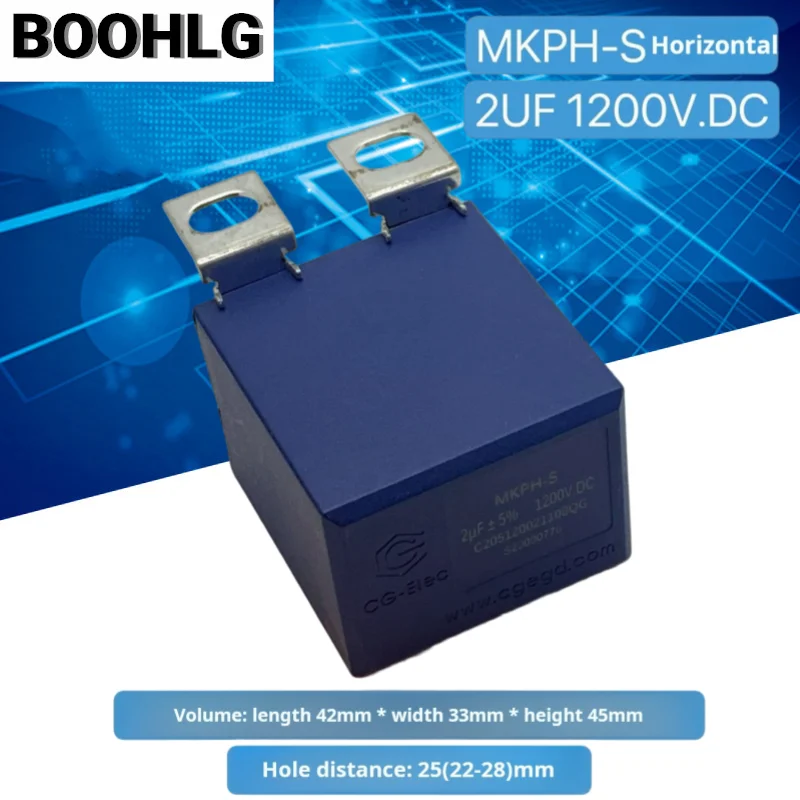 1PCS MKPH-S 1.5UF 2UF 1200V.DC IGBT Inductive-free Absorption Protection Film Capacitor