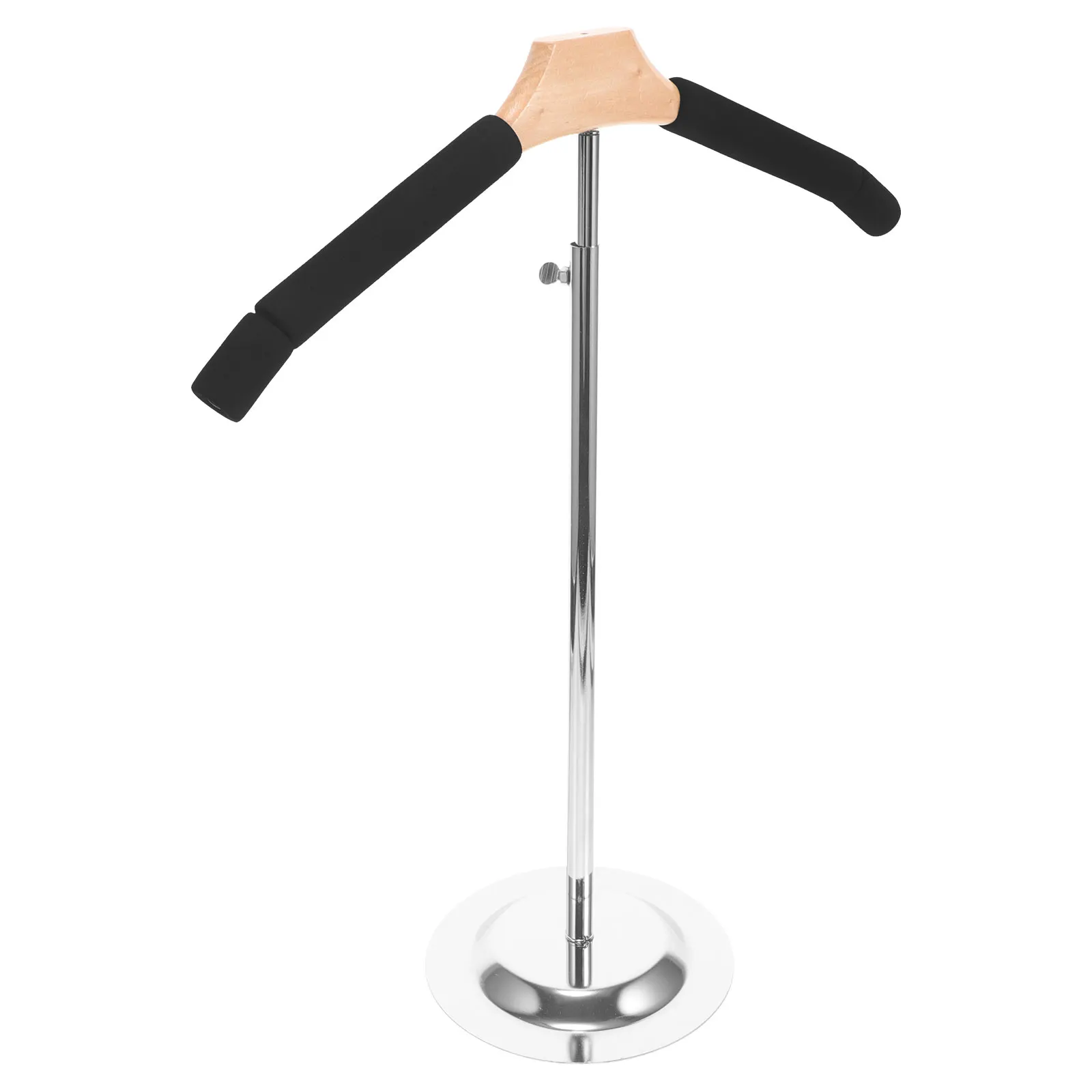 

TT Type Clothes Racks Black Stainless Steel Foam Material Reliable T Shirt Stand Display Rack Clothing Organizer Props