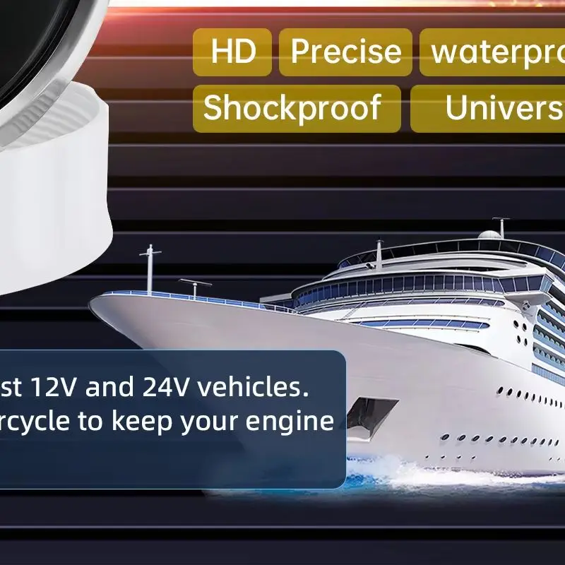 

120/200km/h or 120/200mph GPS Speedometer 2 IN1 Car Gauge Waterproof Car Speed Gauge Red Backlight with Turn Signal