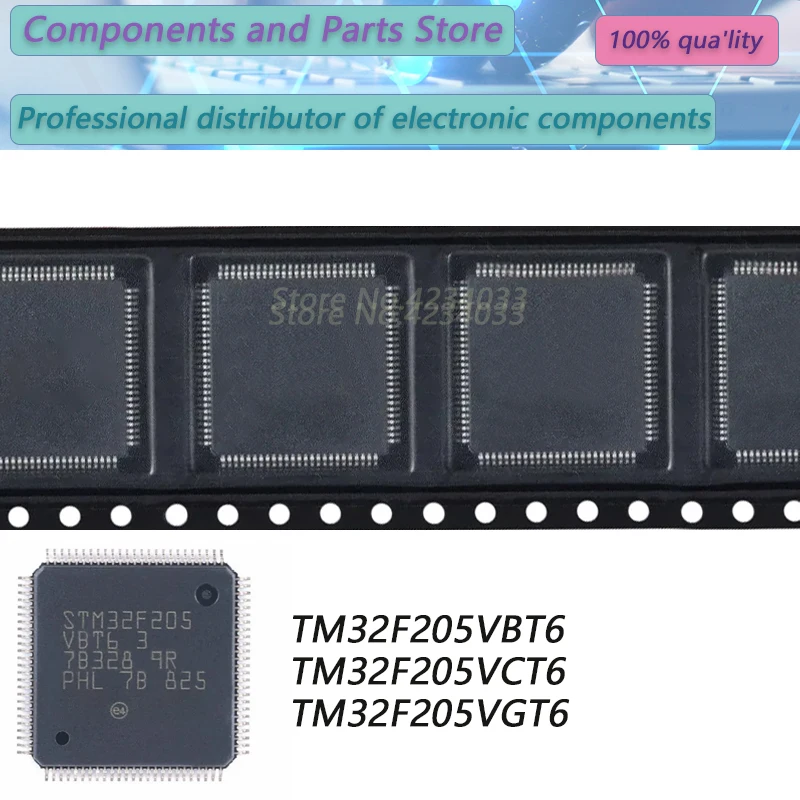 1PCS STM32F205VBT6 STM32F205VCT6 STM32F205VGT6 STM32F205 QFP100  New Original Stock