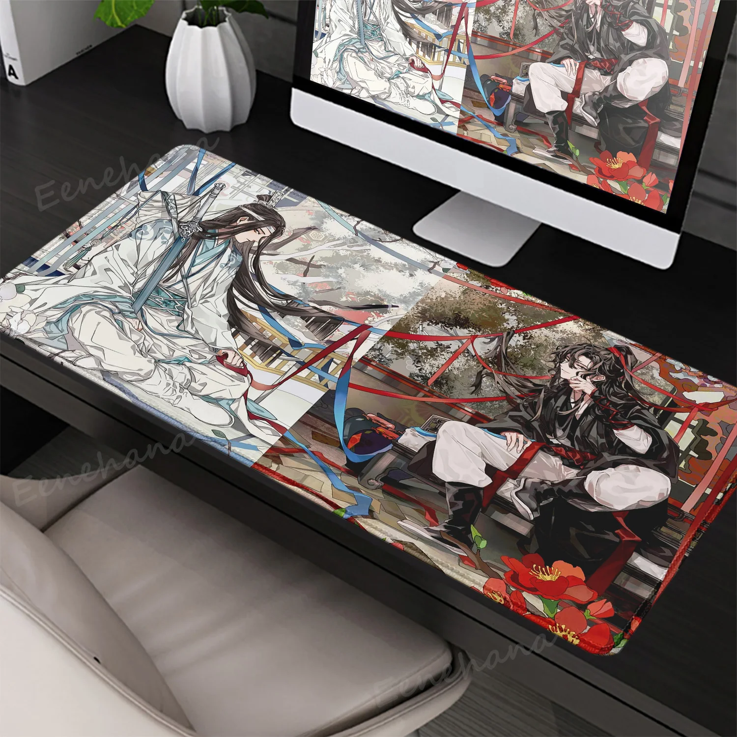 

Mouse Pad Gamer Mo Dao Zu Shi Mousepad Mechanical Keyboard Pad Non-Slip Big Carpet Natural Rubber Gaming Accessories Mouse Mats