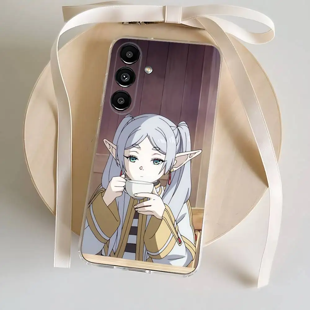 F-Frieren-S B-Beyond J-Journeys End Phone Case Para Samsung S24,30,21,22,23,20 FE,lite,PIus, Ultra,5G,Nota, 9,10 Capa Transparente