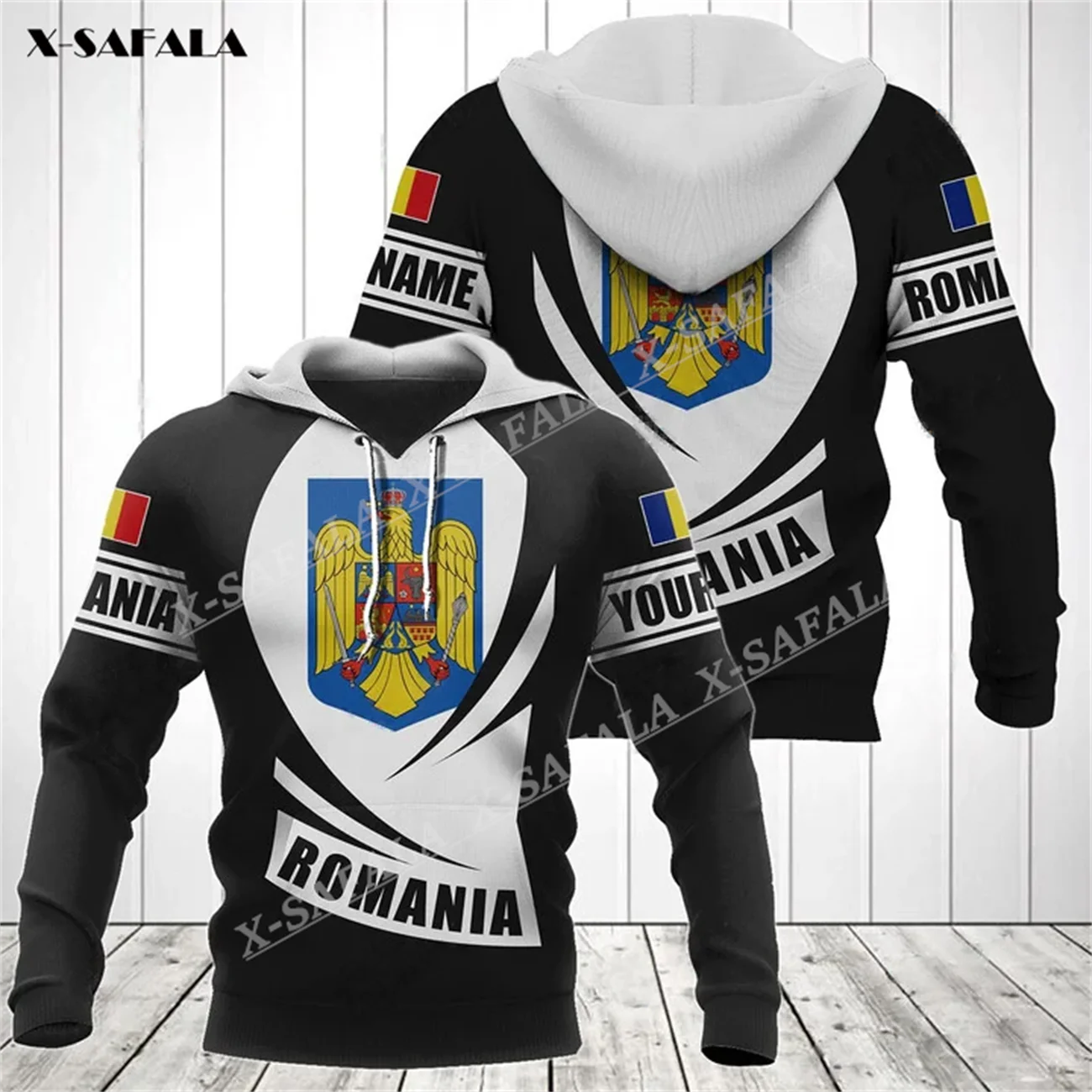 Unique Design ROMANIA Eagle Flag Gift 3D Full Print Zipper Hoodie Men Pullover Sweatshirt Hooded Jersey Tracksuits Outwear Coat