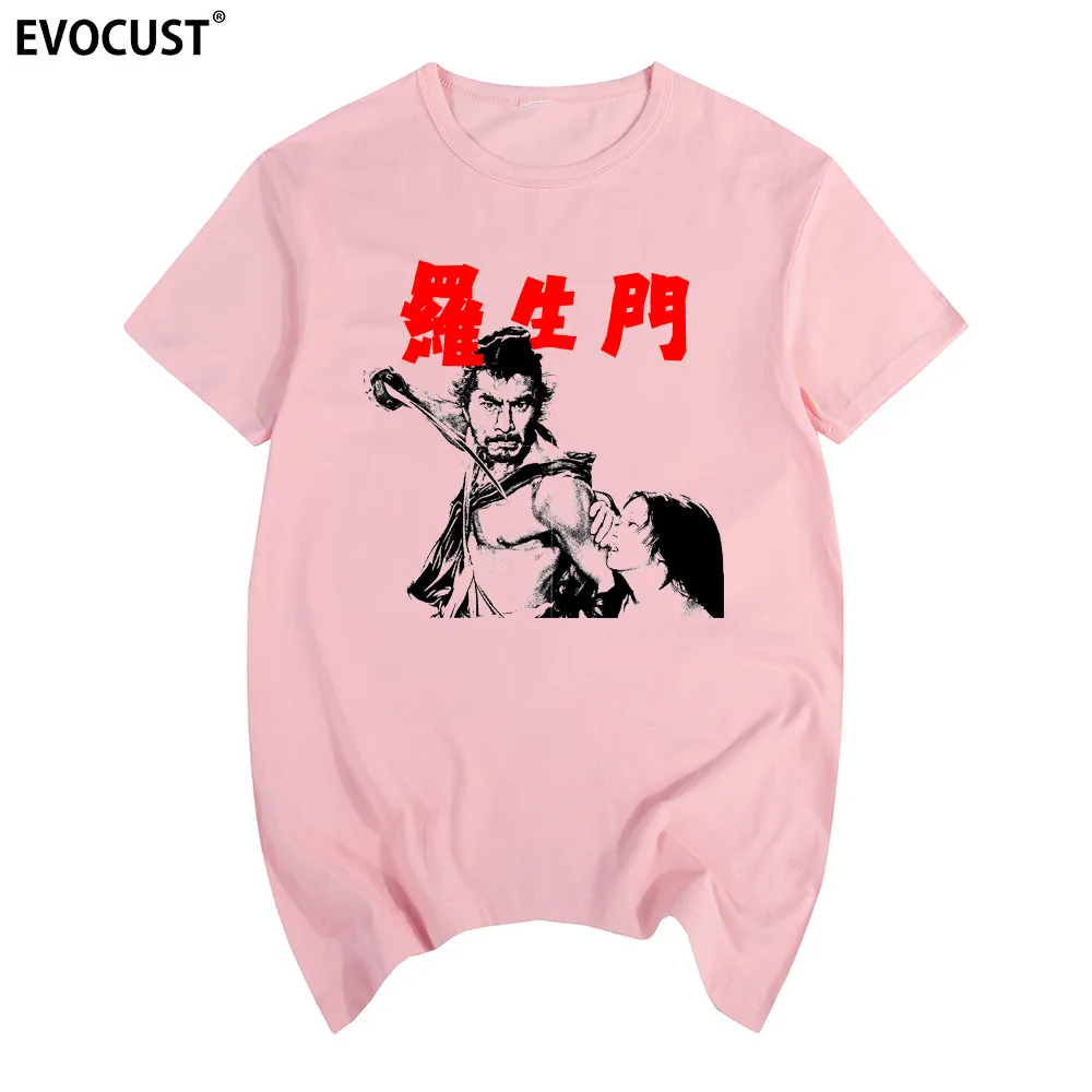 Rashomon-男性と女性のための半袖Tシャツ,綿,ユニセックスファッション