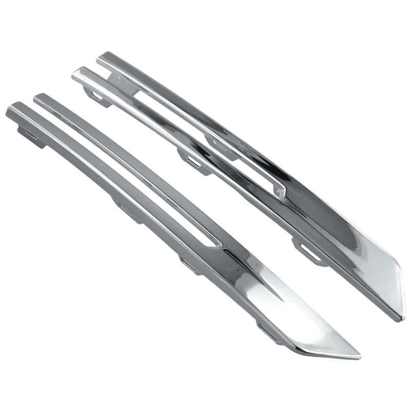 

AADD-Car Front Bumper Fog Lamp Grille Bright Strip Chrome Plated 32234952 32234953 For Volvo XC60 2022