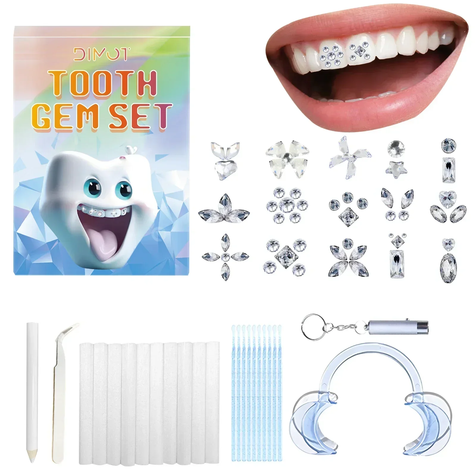 

Профессиональный набор драгоценных камней для зубов — простой в применении и удалении дома, полный набор стоматологических украшений для безопасного украшения зубов