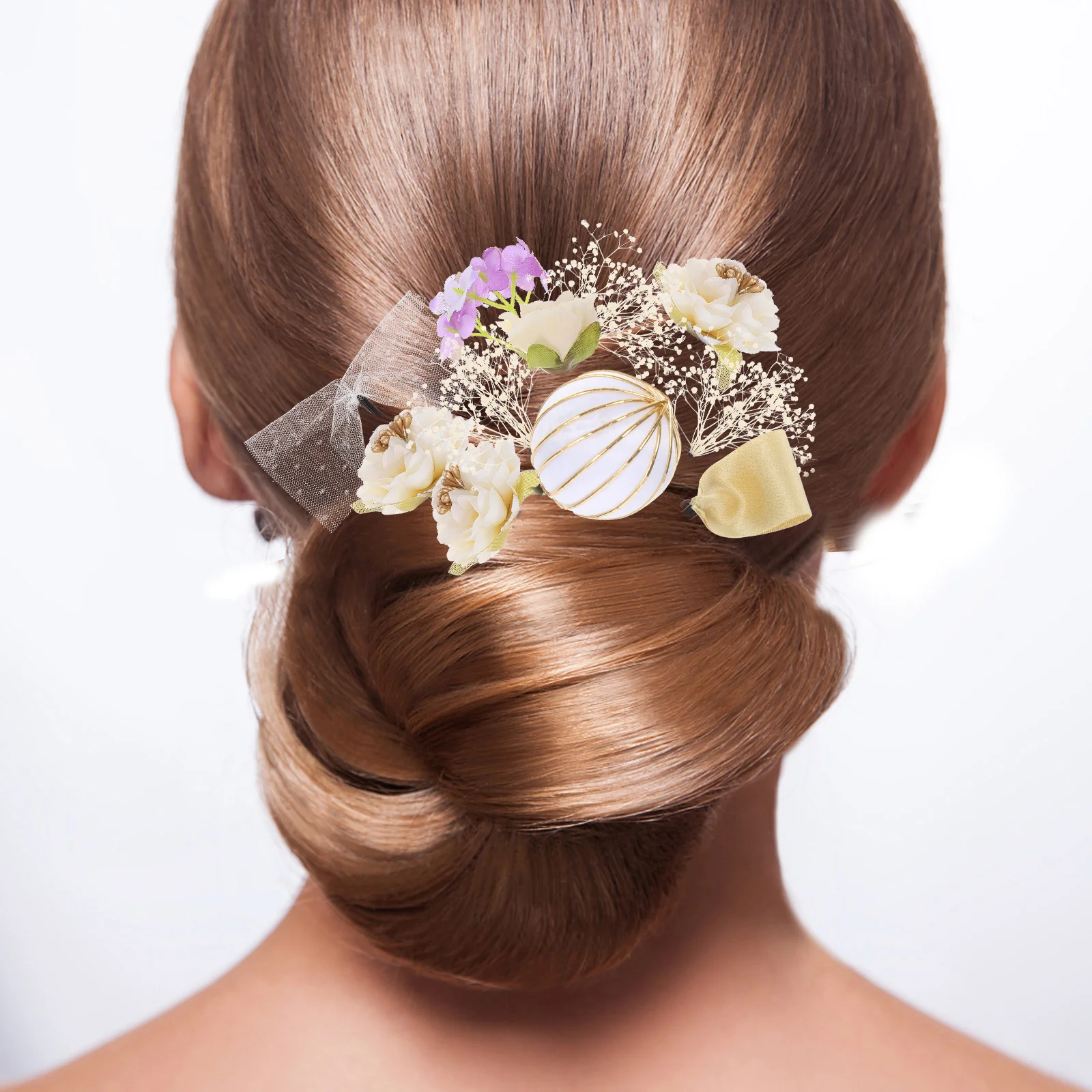 

18Pcs Japanese Style Silk Flower Hair Pins Kimono Hair Accessories Traditional Tassel Headdress for Wedding Party Cosplay