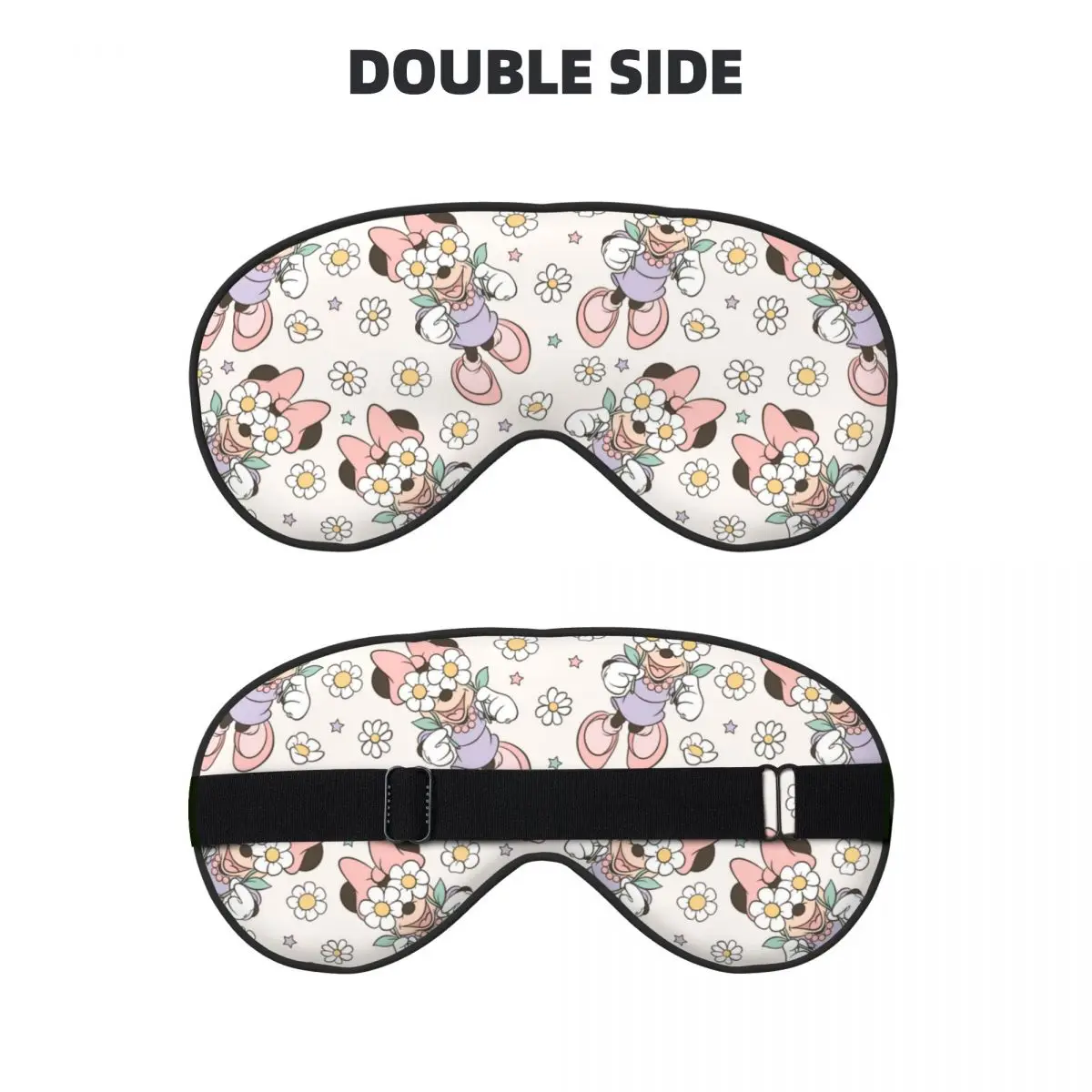 Women Men Disney Minnie Sleep Mask Pressure-Free Comfort Silk Eye Cover Travel Sleeping Eyeshade