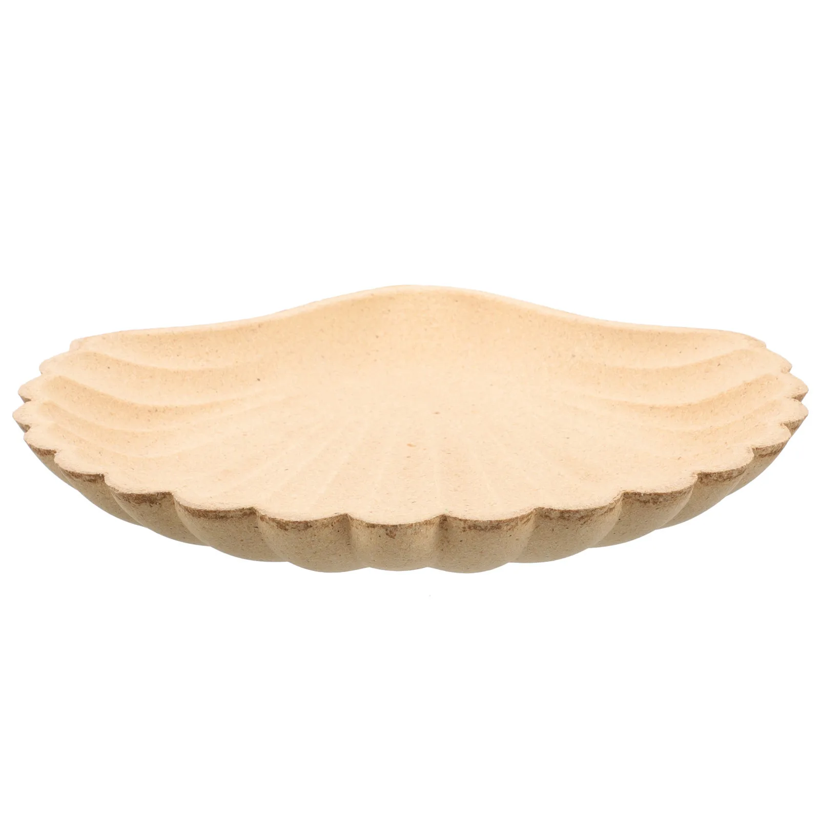 

Shell Jewelry Tray Wooden Shell Trinket Dish Wood Jewelry Plate Multifunctional Organizer Tray for Bedroom Dressing