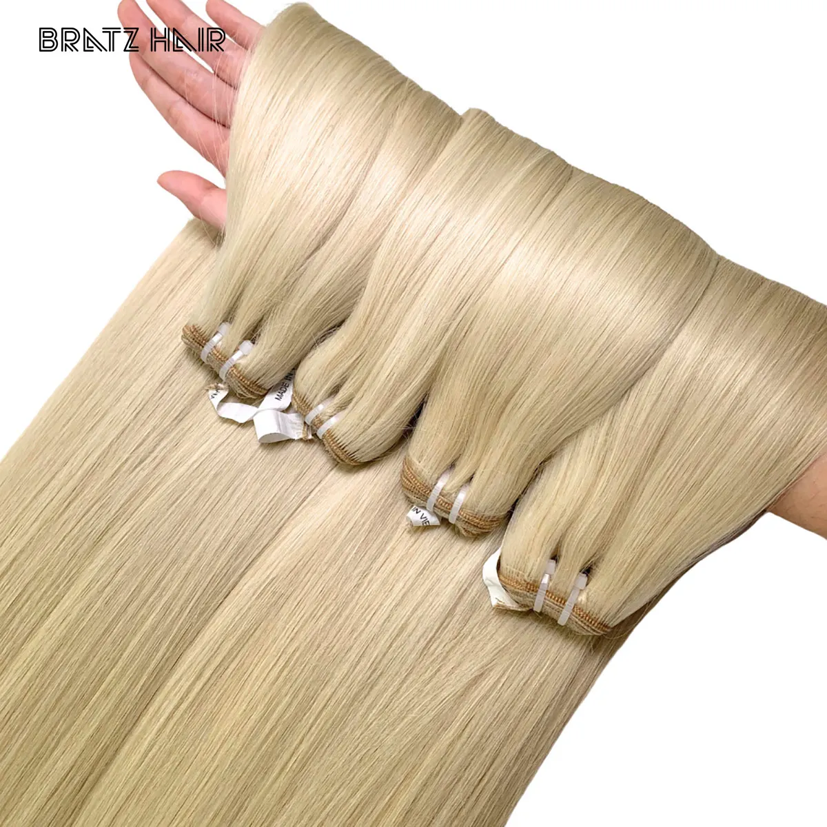 

Блондинка # 60-цветные русские пучки человеческих волос, супер двойные пучки для изготовления париков, 13x4, фронтальная застежка 4x4, наращивание волос