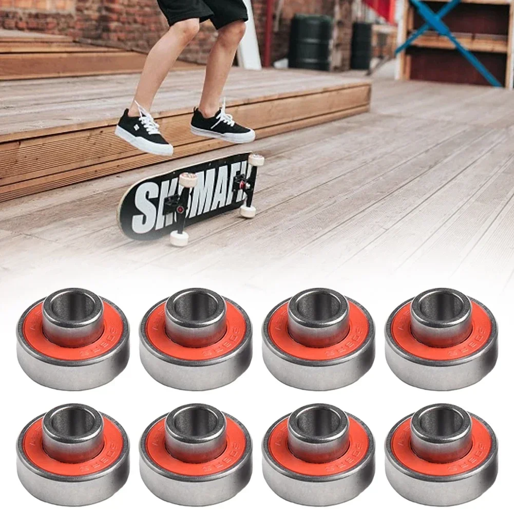 608-2RS Long Plate Integrated Bearing Long Hoverboard Skateboard ABEC-11 High Speed Silent Speed Bearings Scooter Parts